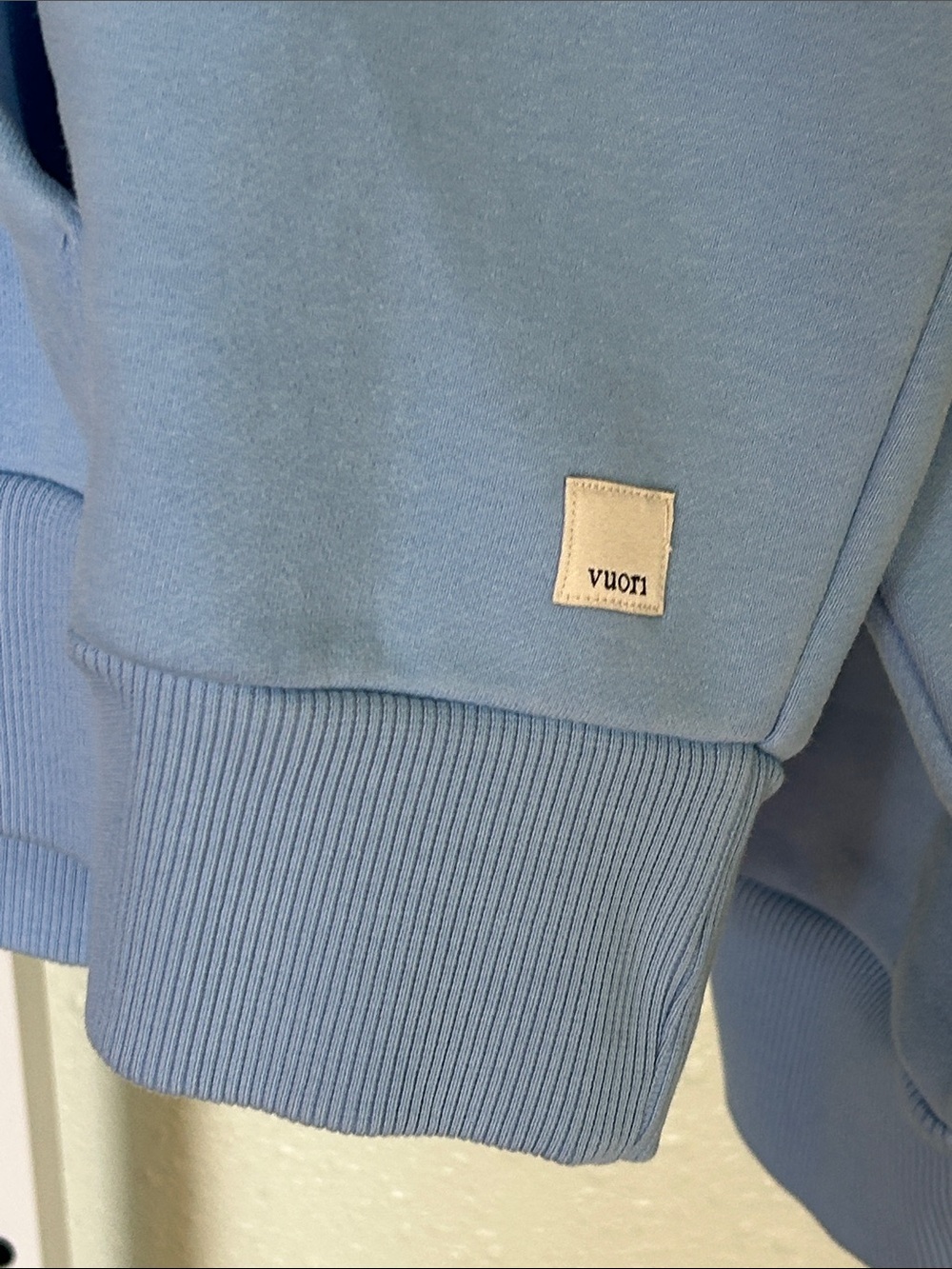 Vuori Restore Light Blue Zip-Up Hoodie Sweatshirt - Picture 2 of 9